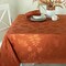 Harvest Legacy Damask Fabric Table Cloth Fall, Harvest, and Thanksgiving Tablecloth (Rust/Burnt Orange, 52" x 52" Square)